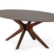 Prospect - Modern Oval Walnut Dining Table