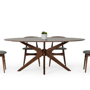 Prospect - Modern Oval Walnut Dining Table - image 4