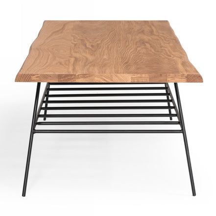 Barnum - Industrial Oak and Black Iron Live Edge Coffee Table - image 2