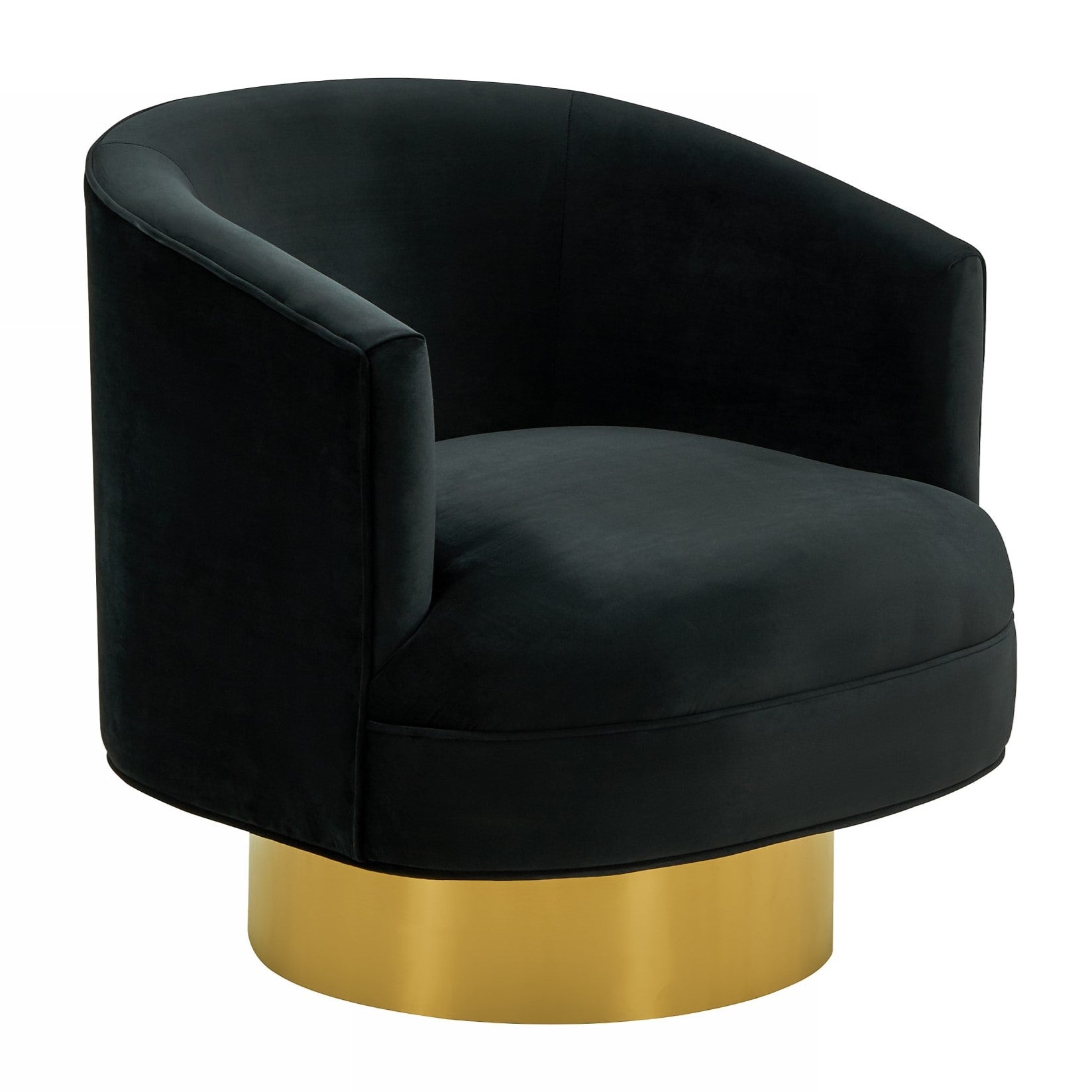 Basalt - Modern Black Fabric Accent Chair - image 4