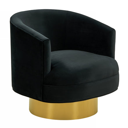 Basalt - Modern Black Fabric Accent Chair - image 4