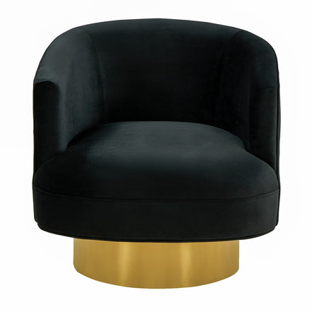 Basalt - Modern Black Fabric Accent Chair - image 3