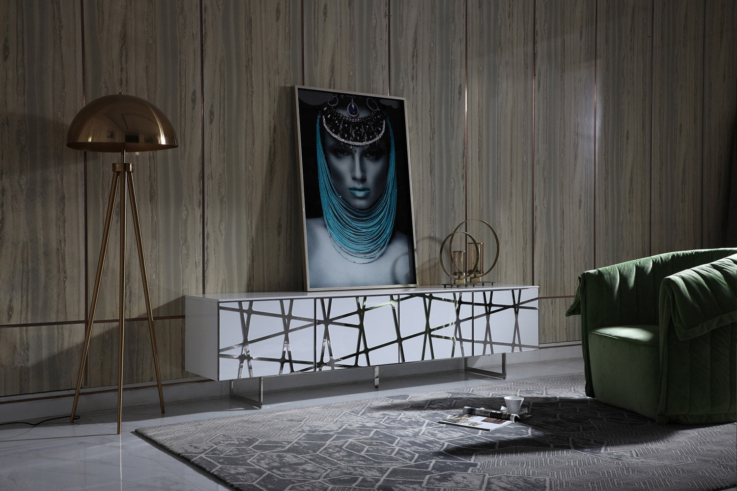 Kilson - Modern White TV Stand - image 3