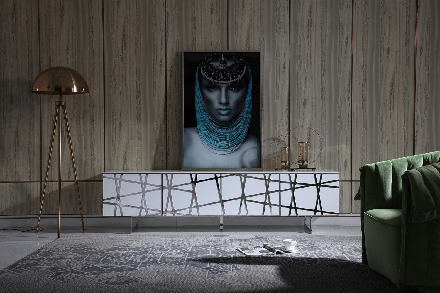 Kilson - Modern White TV Stand - image 4