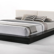 Tokyo - Eastern King Contemporary Black and White Platform Bed