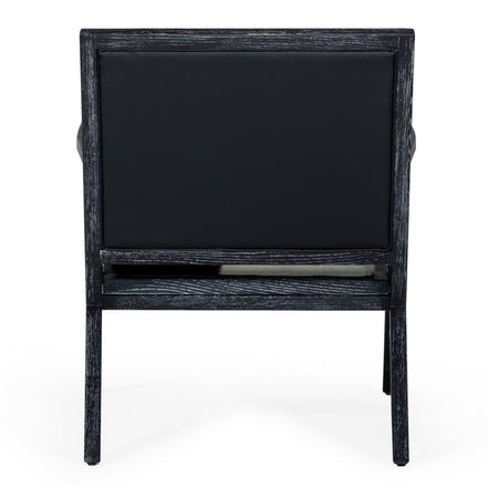 Hallam - Glam Black and White Cowhide Accent Chair - image 4