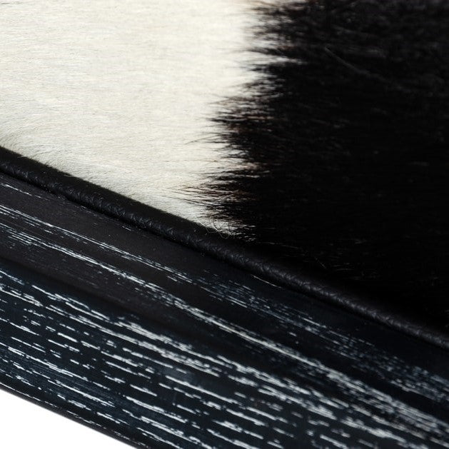 Hallam - Glam Black and White Cowhide Accent Chair - image 5