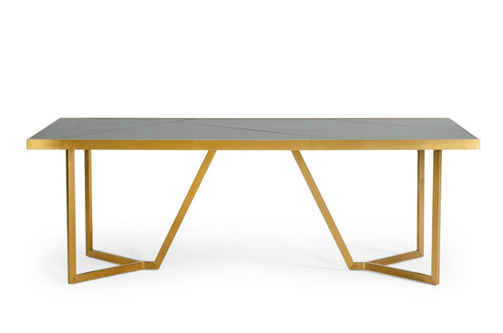 Nolte - Glam Black Zebrawood and Gold Dining Table - image 2