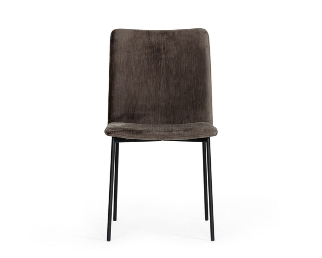Maggie - Modern Black and Brown Dining Chair (Set of 2)