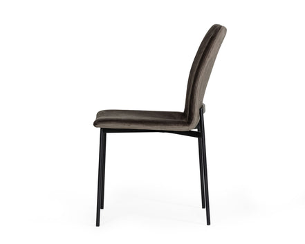 Maggie - Modern Black and Brown Dining Chair (Set of 2) - image 2