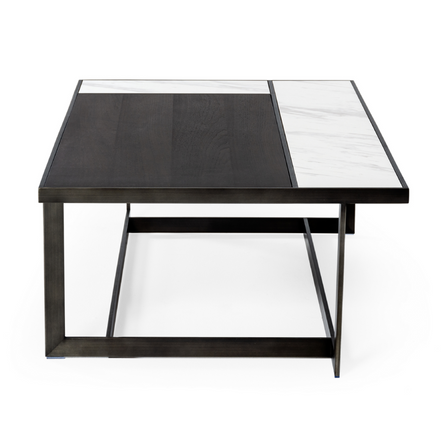 Fargo - Modern Ceramic & Grey Walnut Coffee Table - image 3