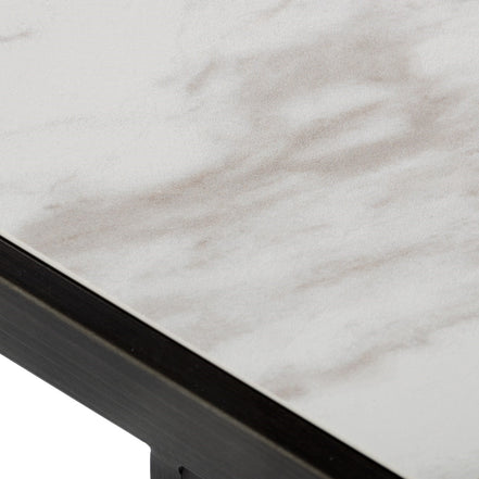 Fargo - Modern Ceramic & Grey Walnut Coffee Table - image 4