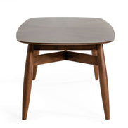Ackley - Modern Walnut Rectangular Dining Table - image 2