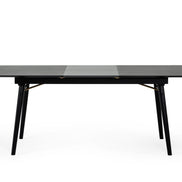 Addax - Modern Black Extendable Dining Table