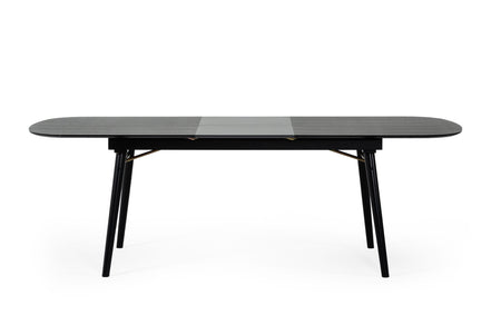 Addax - Modern Black Extendable Dining Table