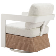 Gelo Swivel Chair White & Brown