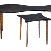 Norden Coffee Table Set (2-Piece) Black & Bronze