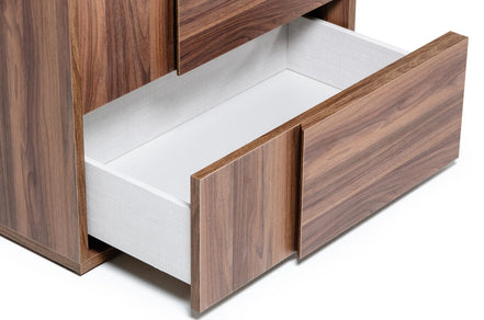 Asus - Italian Modern Walnut Nightstand - image 3