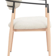 Equinox Dining Chair Oyster Gray & Natural