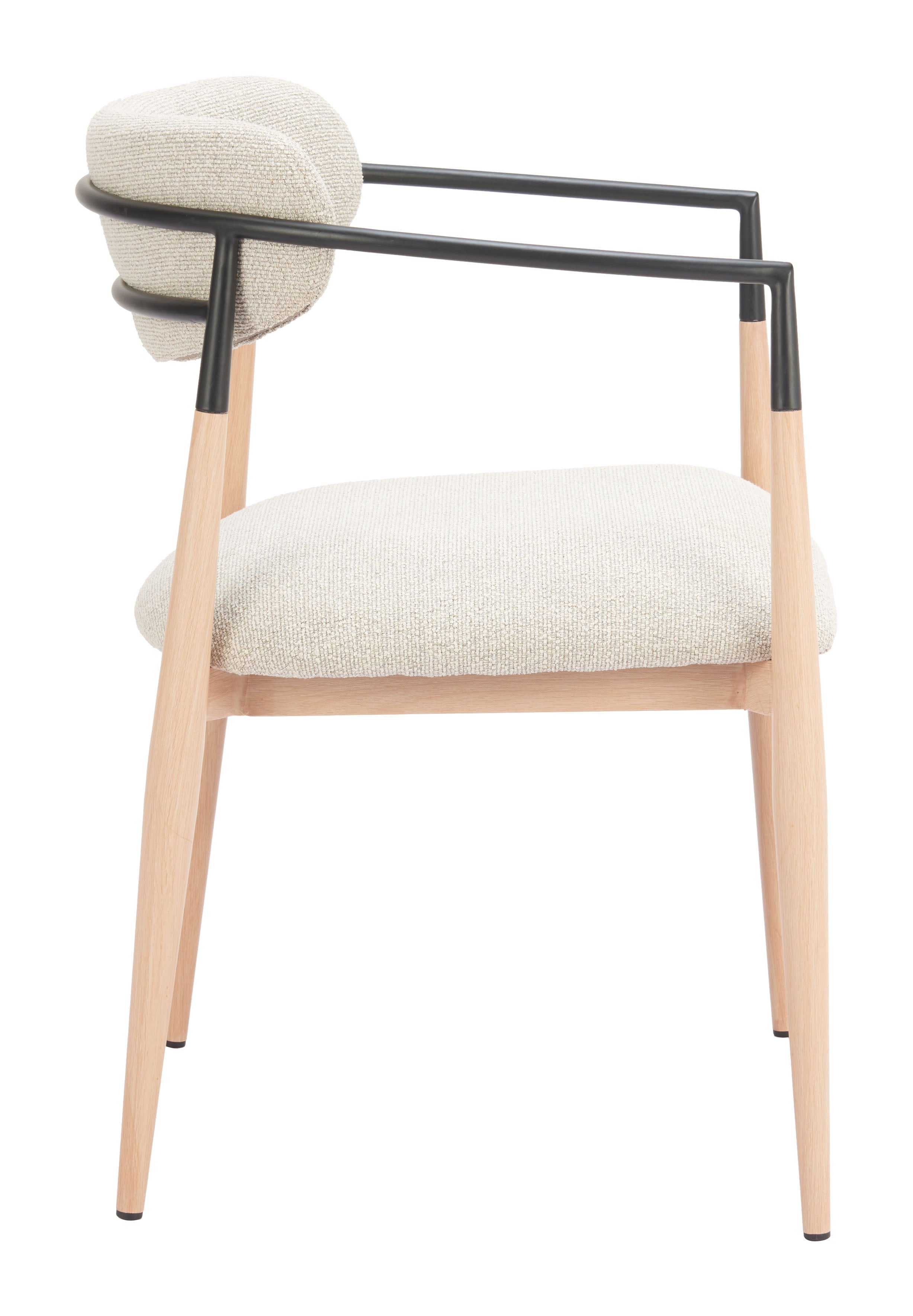 Equinox Dining Chair Oyster Gray & Natural