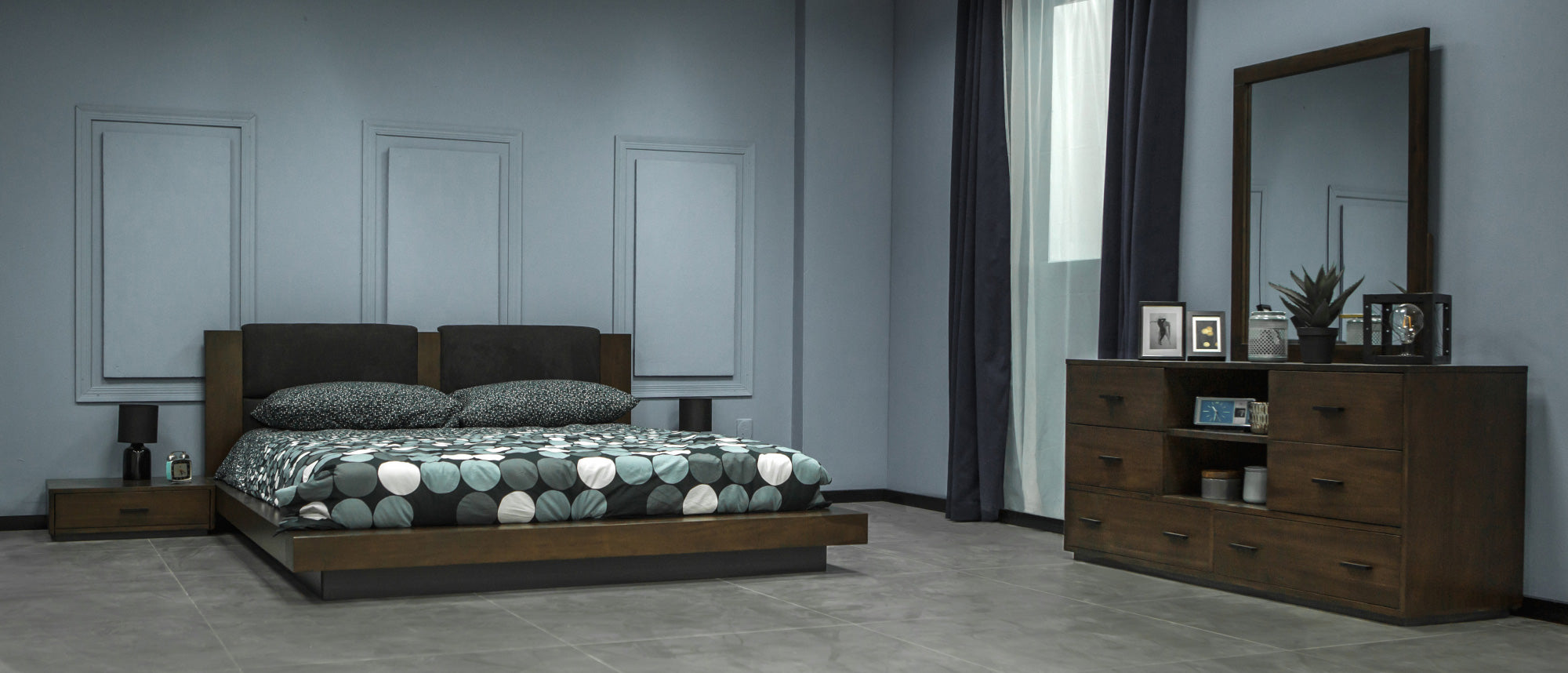 Fantasia - Contemporary Dark Walnut Nightstand - image 4