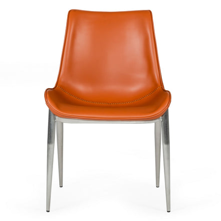 Holt - Modern Cognac Eco-Leather Dining Chair (Set of 2) - image 2