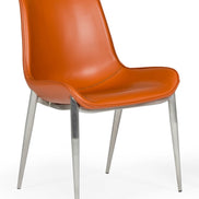 Holt - Modern Cognac Eco-Leather Dining Chair (Set of 2)