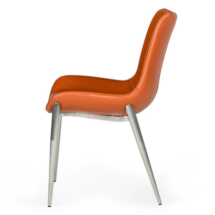 Holt - Modern Cognac Eco-Leather Dining Chair (Set of 2) - image 3