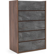 Rado Modern Walnut & Stucco Chest - image 5