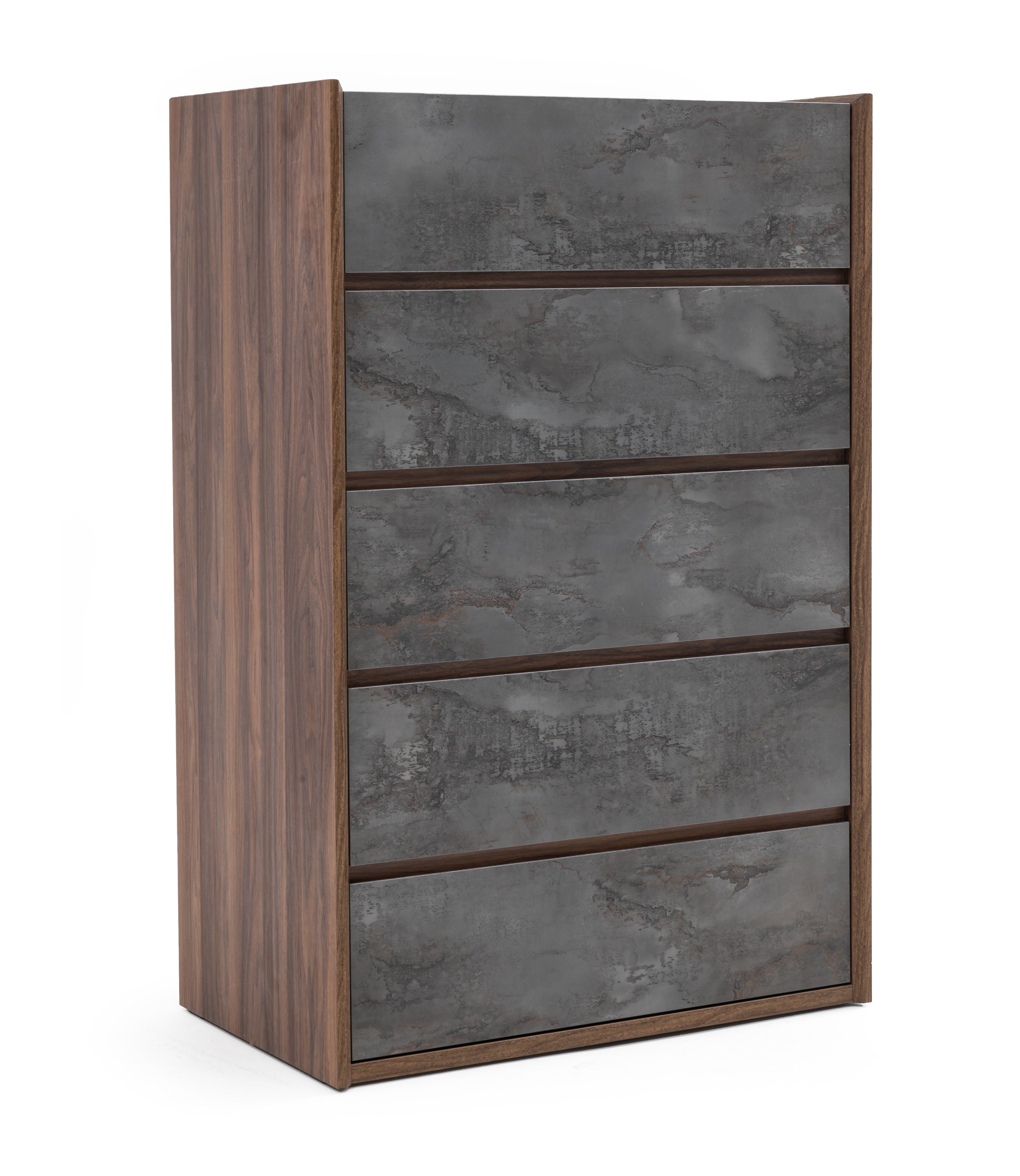 Rado Modern Walnut & Stucco Chest - image 5