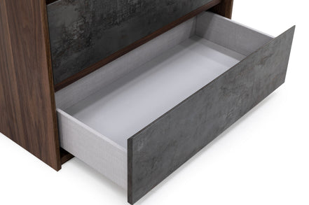 Rado Modern Walnut & Stucco Chest - image 2