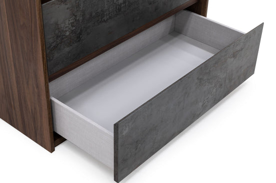 Rado Modern Walnut & Stucco Chest - image 2