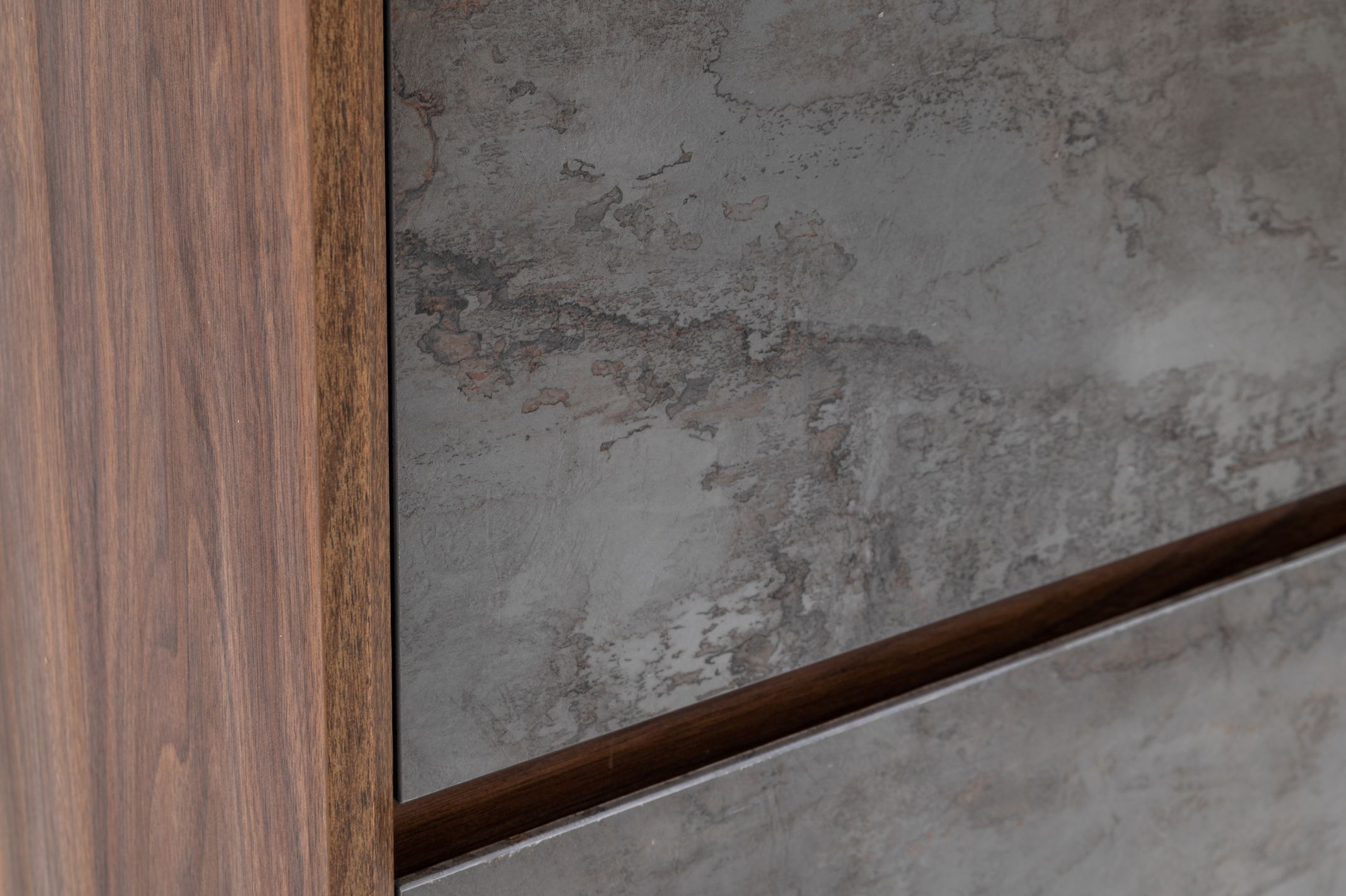Rado Modern Walnut & Stucco Chest - image 3