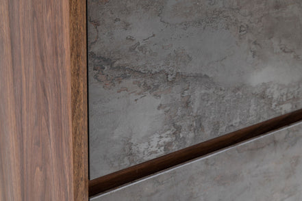 Rado Modern Walnut & Stucco Chest - image 3