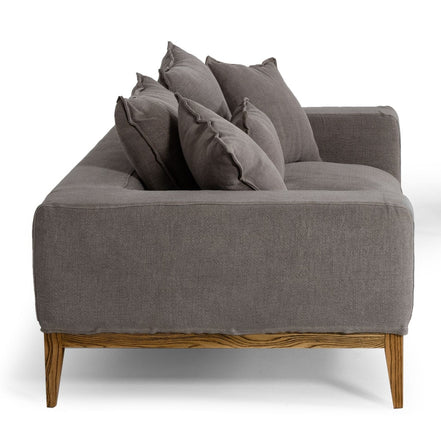 Corina - Modern Grey Fabric Sofa - image 3