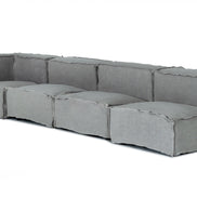 Navstar - Contemporary Grey Fabric Modular Sectional Sofa - image 2