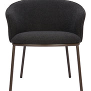 Essen Dining Chair Black & Bronze