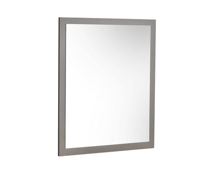 Lucia - Italian Modern Elm and Matte Grey Mirror