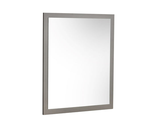 Lucia - Italian Modern Elm and Matte Grey Mirror
