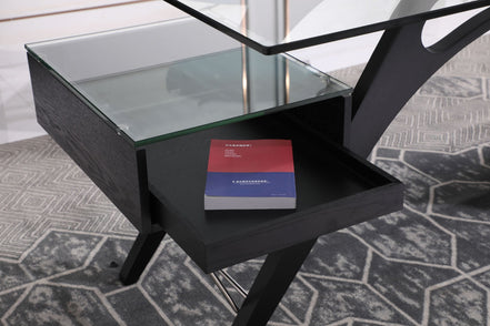 Suffolk - Contemporary Black Ash Desk - image 5