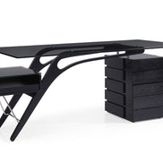 Suffolk - Contemporary Black Ash Desk - image 4