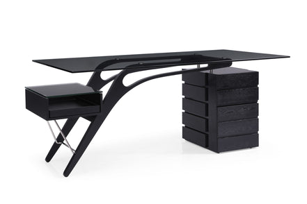 Suffolk - Contemporary Black Ash Desk - image 4