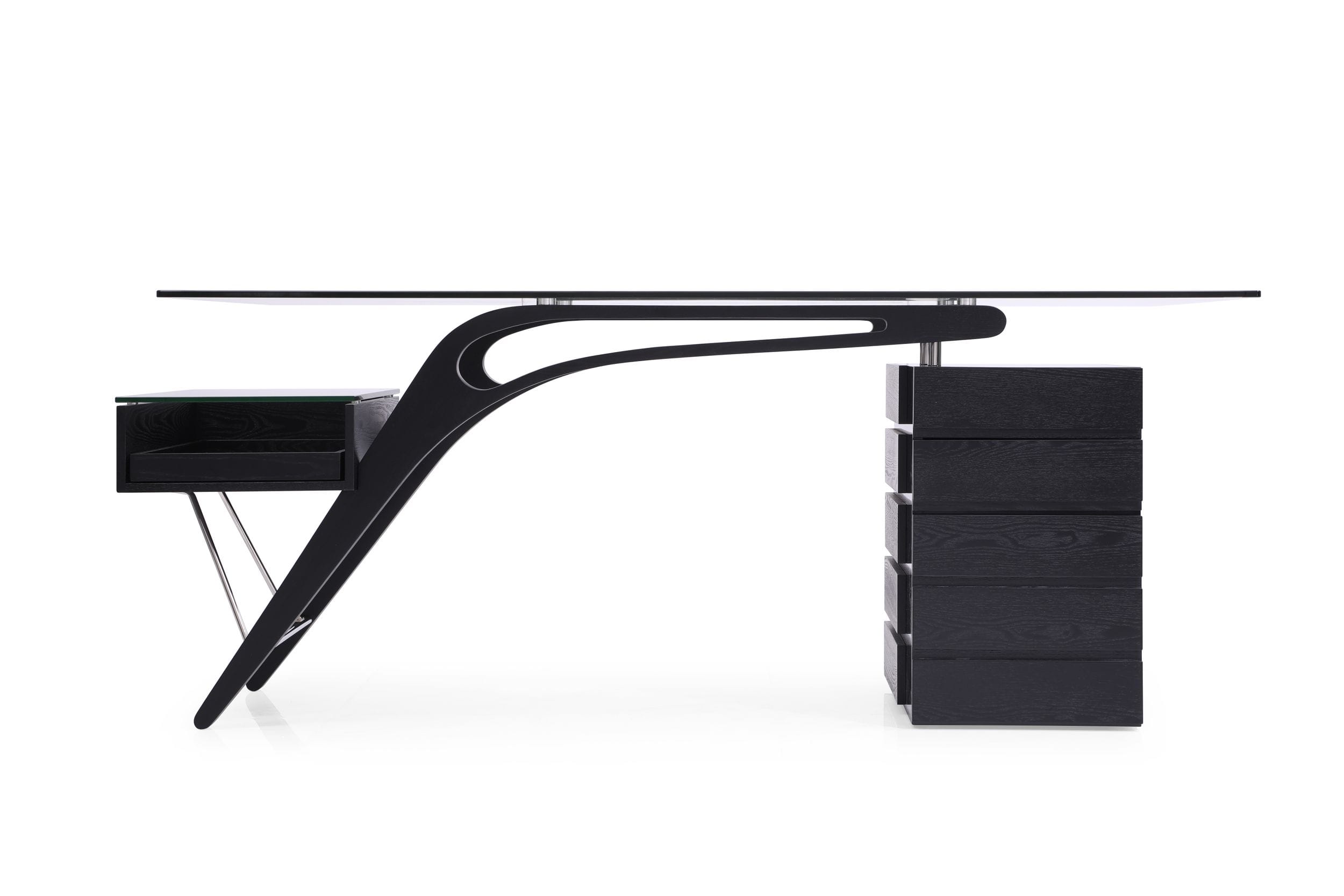 Suffolk - Contemporary Black Ash Desk - image 2