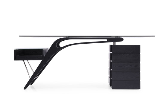 Suffolk - Contemporary Black Ash Desk - image 2