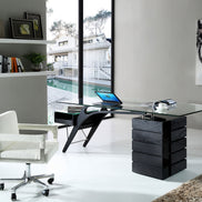 Suffolk - Contemporary Black Ash Desk