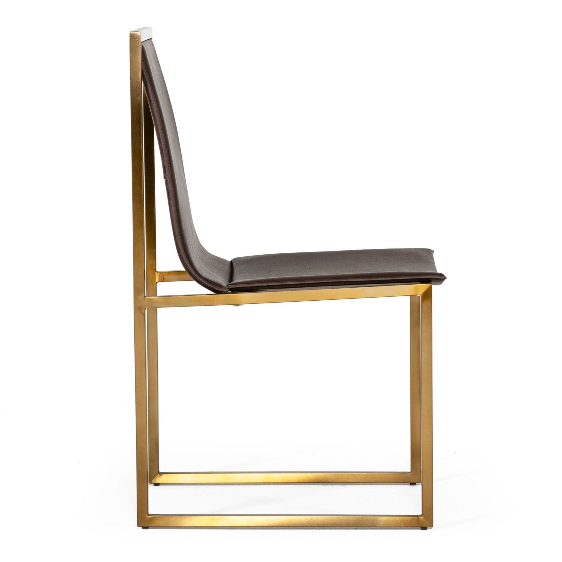 Dalton - Modern Brown Leatherette Dining Chair (Set of 2) - image 3