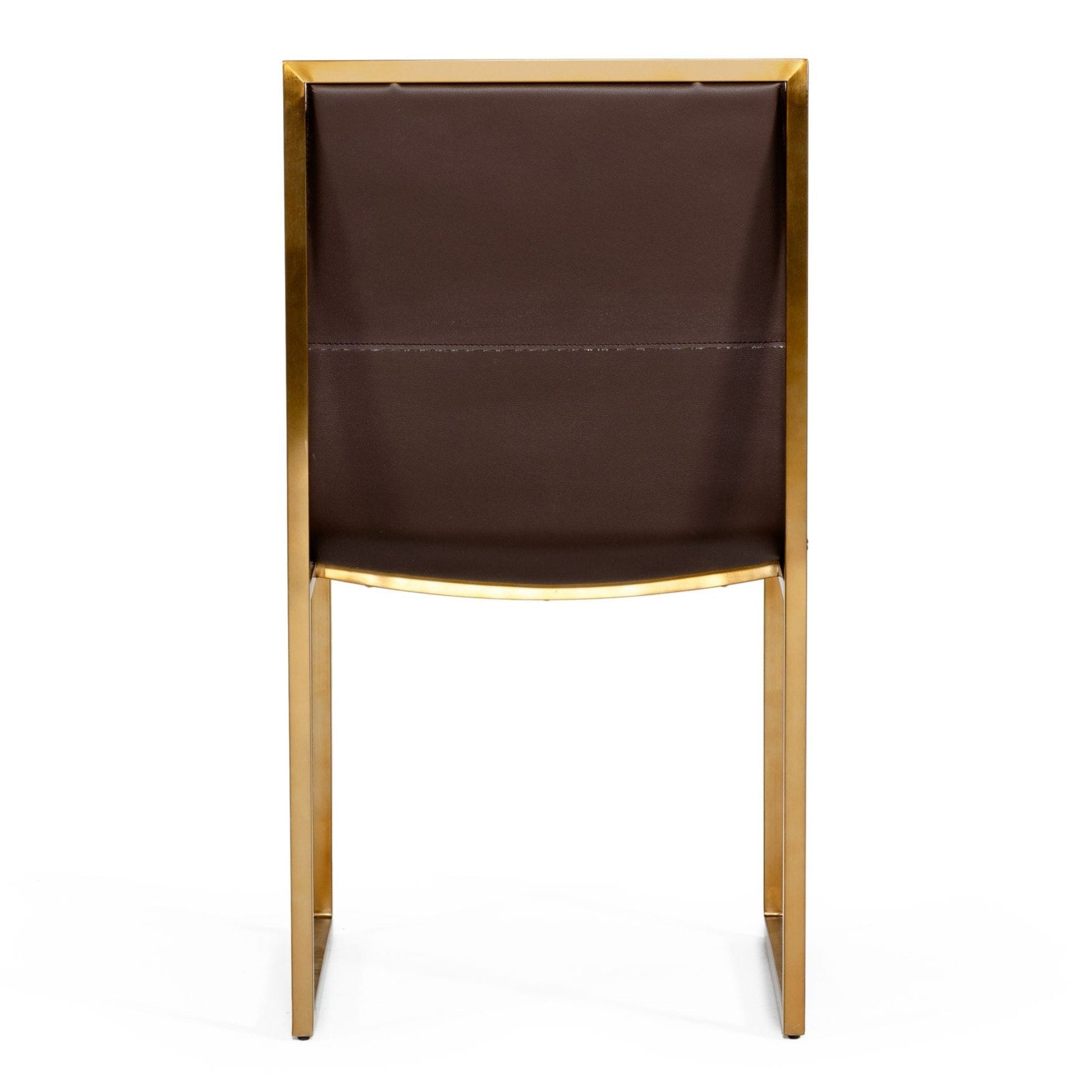 Dalton - Modern Brown Leatherette Dining Chair (Set of 2) - image 4