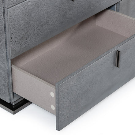 Buckley - Modern Grey Crackle Dresser - image 3