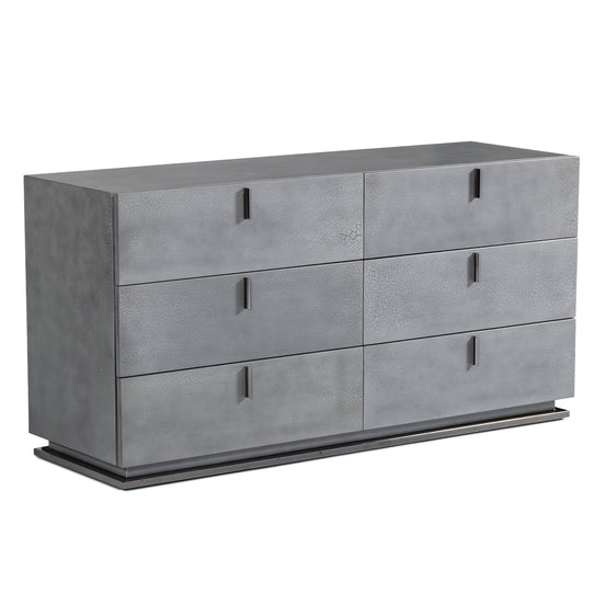 Buckley - Modern Grey Crackle Dresser - image 2