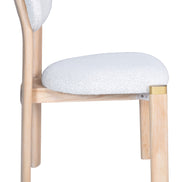 Rilou Dining Chair (Set of 2) White & Natural
